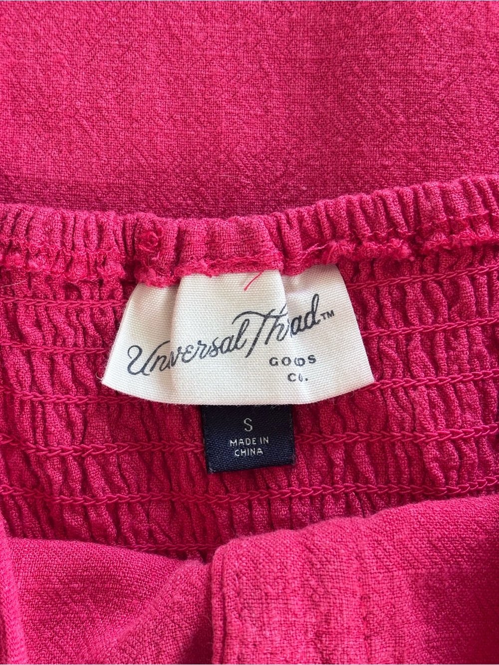 Universal Thread Raspberry button-front sundress | Small | Linen Blend - Picture 6 of 11